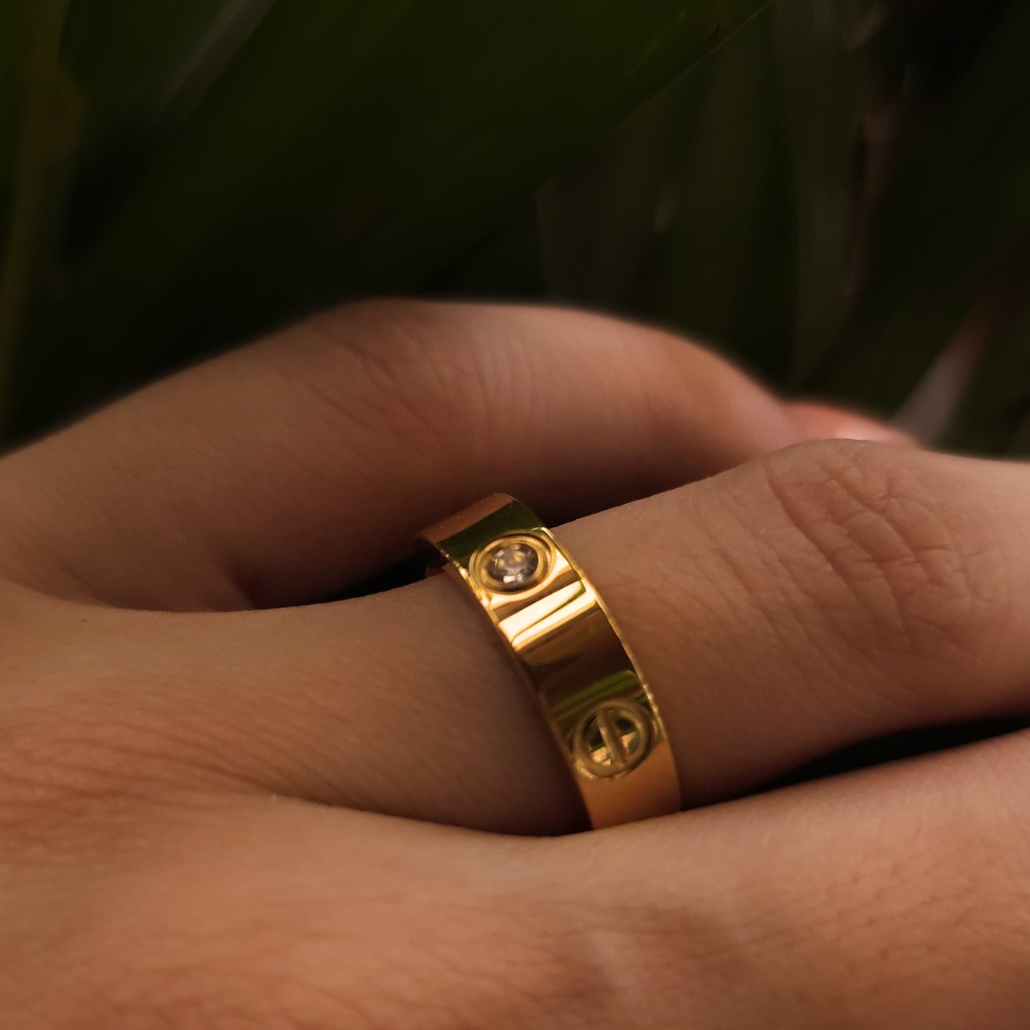 Gold Plated Anti Tarnish Ring - Gracie Statement Ring