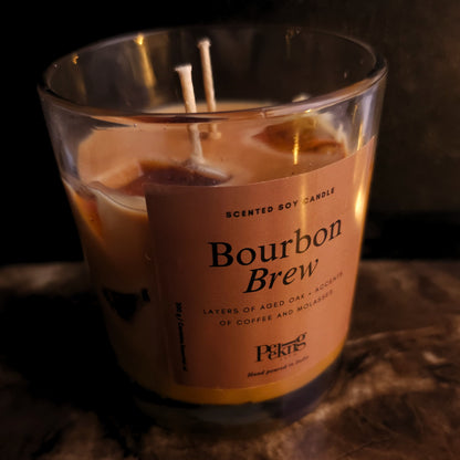 Scented Soy Candle - Bourbon brew