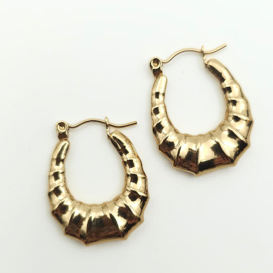 Gold Plated Anti Tarnish Earrings - Siena Hoops