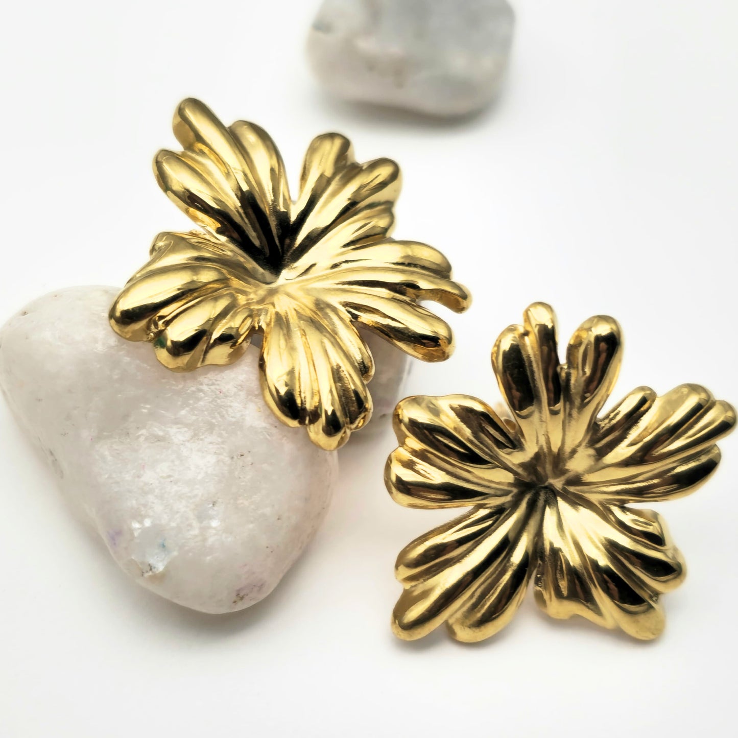 Gold Plated Anti Tarnish Earrings - Soleil Studs