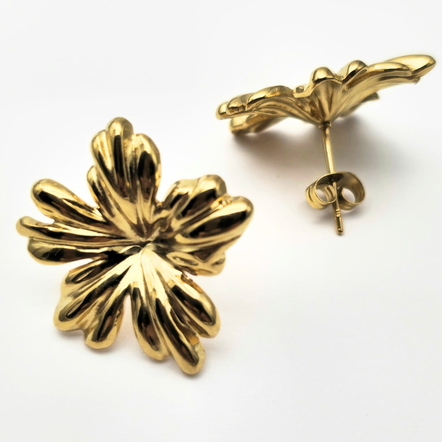 Gold Plated Anti Tarnish Earrings - Soleil Studs