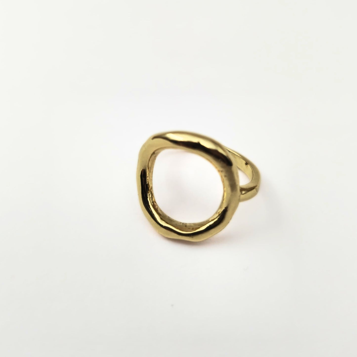 Gold Plated Anti Tarnish Ring - Reyes Statement Ring