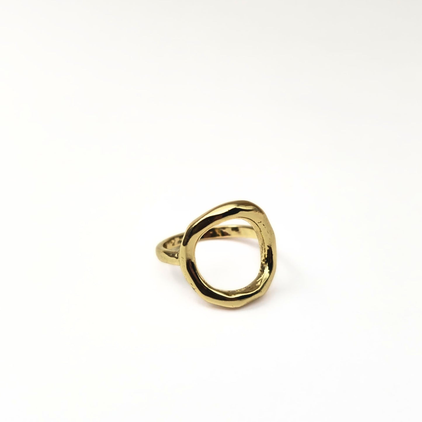 Gold Plated Anti Tarnish Ring - Reyes Statement Ring