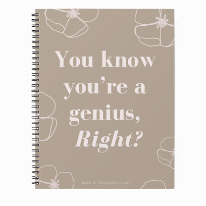 Notebook - Genius Beige