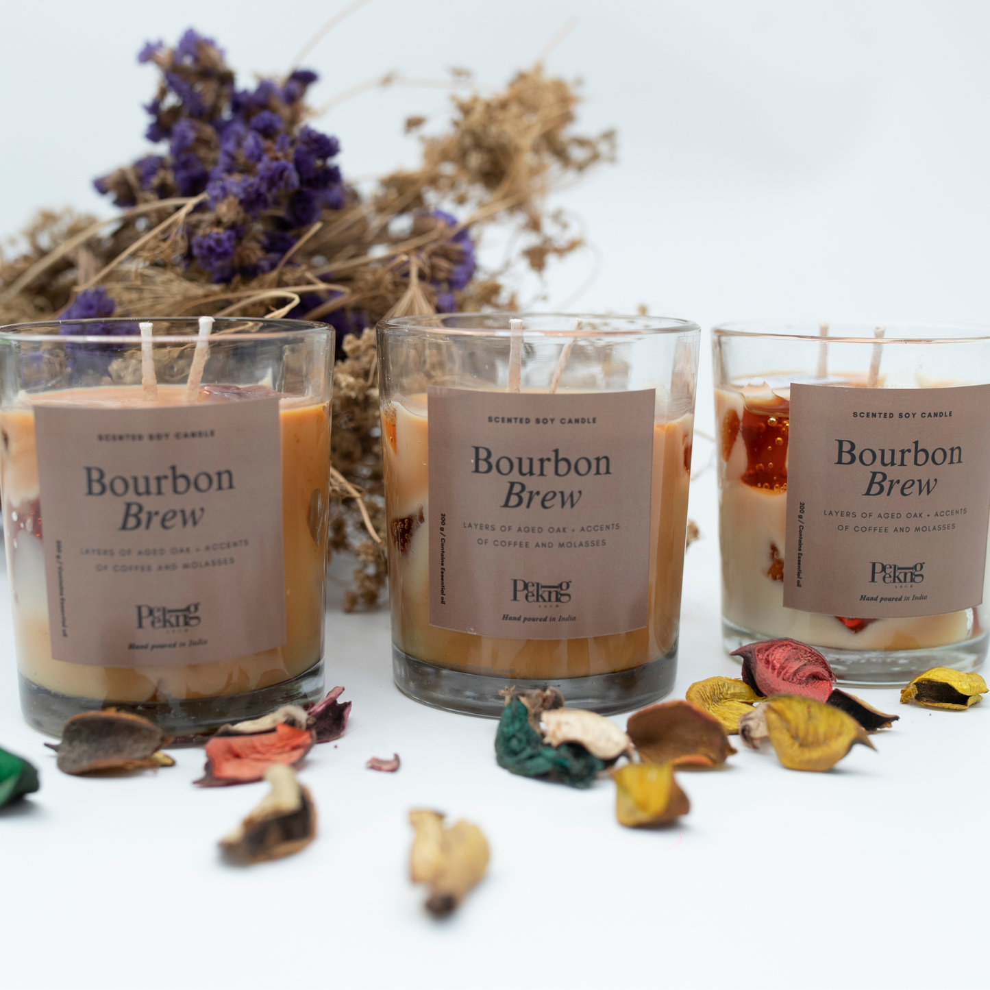 Scented Soy Candle - Bourbon brew